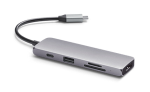 MacBook Pro 2019/2018 Black CableCreation USB C Hub with Hidden Cable,Compatible with MacBook Air 2018 Dell XPS 13 